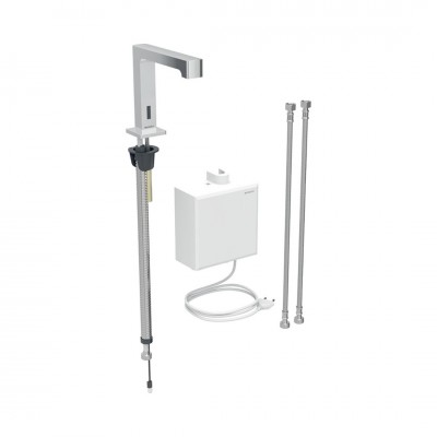 Geberit Piave bateria elektroniczna umywalkowa z mieszaczem termostatycznym zasilanie sieciowe chrom 116.177.21.1