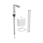 Geberit Piave bateria elektroniczna umywalkowa z mieszaczem termostatycznym zasilanie sieciowe chrom 116.177.21.1