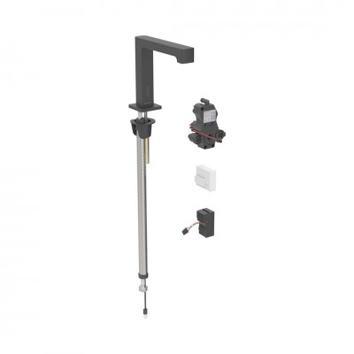 Geberit Piave bateria elektroniczna umywalkowa do wody zmieszanej zasilanie sieciowe czarny mat 116.191.14.1