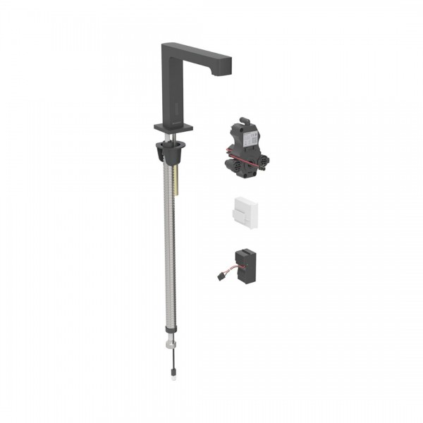 Geberit Piave bateria elektroniczna umywalkowa do wody zmieszanej zasilanie sieciowe czarny mat 116.191.14.1
