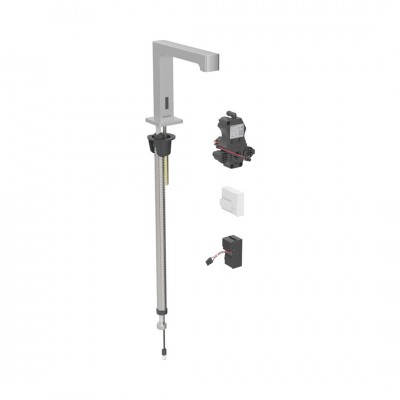 Geberit Piave bateria elektroniczna umywalkowa do wody zmieszanej zasilanie sieciowe stal 116.191.SN.1