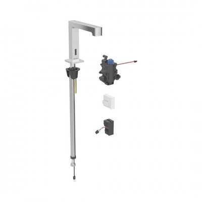 Geberit Piave bateria elektroniczna umywalkowa z mieszaczem termostatycznym zasilanie sieciowe chrom 116.197.21.1