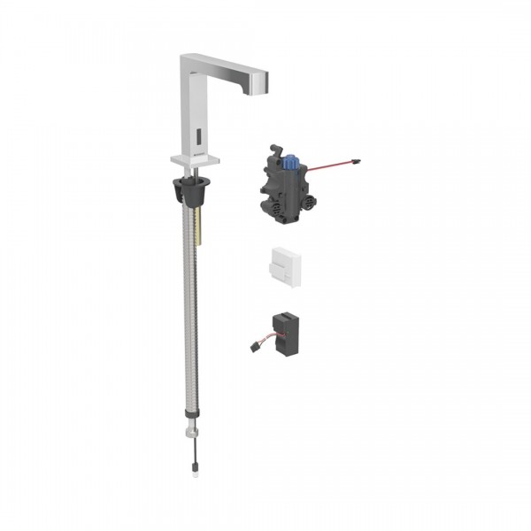 Geberit Piave bateria elektroniczna umywalkowa z mieszaczem termostatycznym zasilanie sieciowe chrom 116.197.21.1