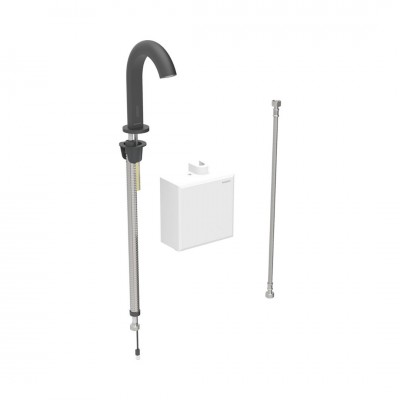 Geberit Piave bateria elektroniczna umywalkowa do wody zmieszanej zasilanie bateryjne czarny mat 116.163.14.1