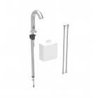 Geberit Piave bateria elektroniczna umywalkowa z mieszaczem zasilanie bateryjne stal 116.164.SN.1