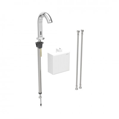 Geberit Piave bateria elektroniczna umywalkowa z mieszaczem termostatycznym zasilanie bateryjne chrom 116.168.21.1