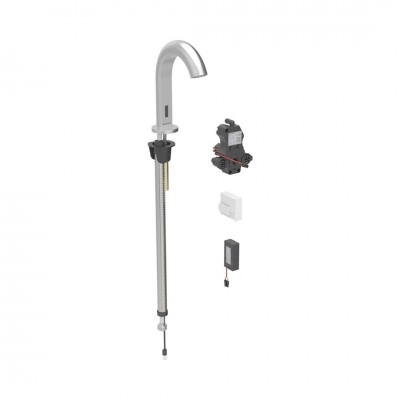 Geberit Piave bateria elektroniczna umywalkowa do wody zmieszanej bateryjne sieciowe stal 116.183.SN.1