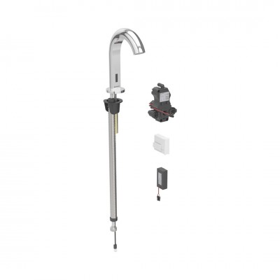 Geberit Piave bateria elektroniczna umywalkowa z mieszaczem bateryjne sieciowe chrom 116.184.21.1