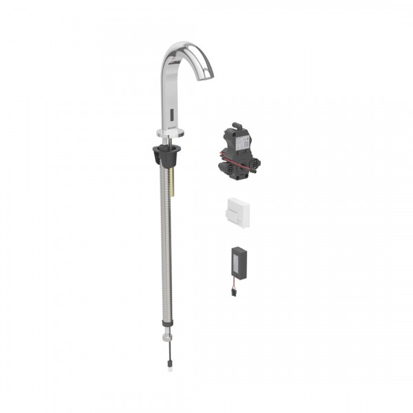 Geberit Piave bateria elektroniczna umywalkowa z mieszaczem bateryjne sieciowe chrom 116.184.21.1