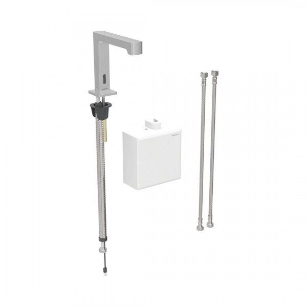 Geberit Piave bateria elektroniczna umywalkowa z mieszaczem zasilanie bateryjne stal 116.174.SN.1