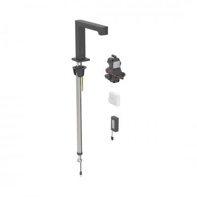 Geberit Brenta bateria elektroniczna umywalkowa z mieszaczem zasilanie bateryjne czarny mat 116.194.14.1