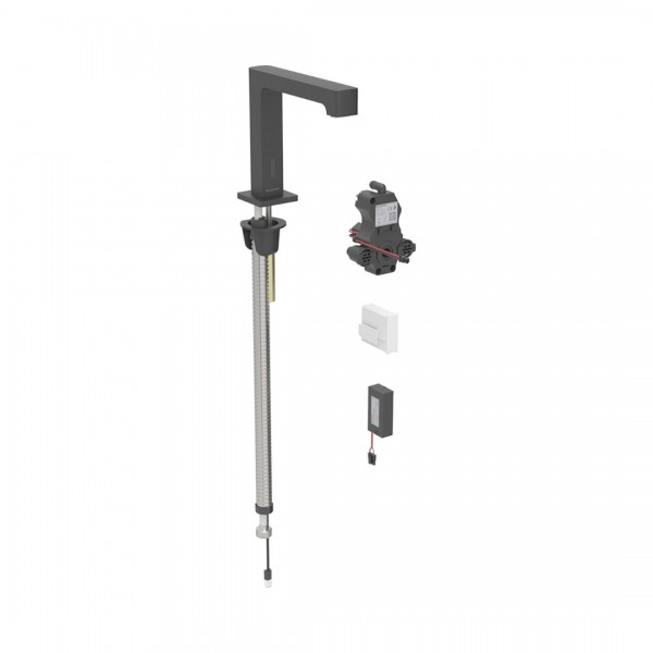 Geberit Brenta bateria elektroniczna umywalkowa z mieszaczem zasilanie bateryjne czarny mat 116.194.14.1