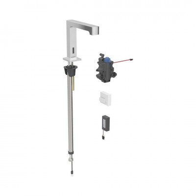 Geberit Brenta bateria elektroniczna umywalkowa z mieszaczem termostatycznym zasilanie bateryjne chrom 116.198.21.1