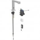 Geberit Brenta bateria elektroniczna umywalkowa z mieszaczem termostatycznym zasilanie bateryjne stal 116.198.SN.1