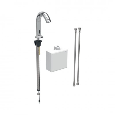 Geberit Piave bateria elektroniczna umywalkowa z mieszaczem zasilanie generatorowe chrom 116.166.21.1