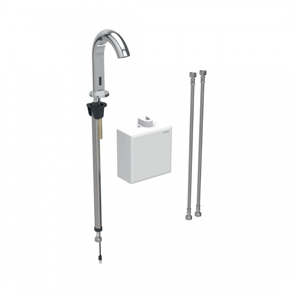 Geberit Piave bateria elektroniczna umywalkowa z mieszaczem zasilanie generatorowe chrom 116.166.21.1