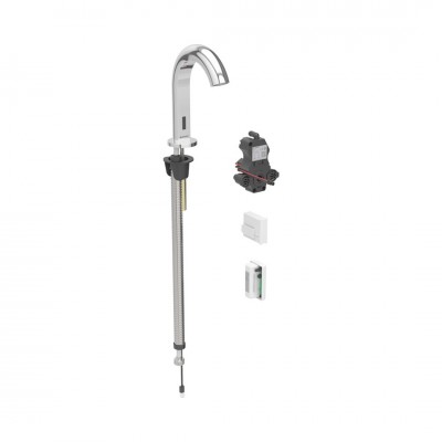 Geberit Piave bateria elektroniczna umywalkowa z mieszaczem zasilanie generatorowe chrom 116.186.21.1