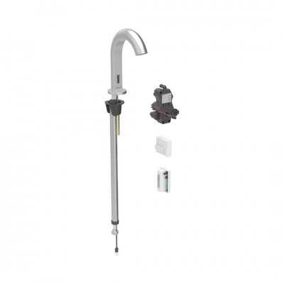 Geberit Piave bateria elektroniczna umywalkowa z mieszaczem zasilanie generatorowe stal 116.186.SN.1