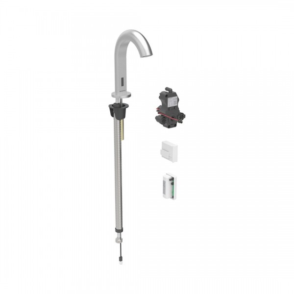 Geberit Piave bateria elektroniczna umywalkowa z mieszaczem zasilanie generatorowe stal 116.186.SN.1