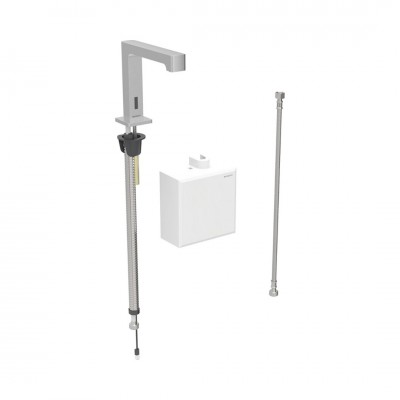 Geberit Brenta bateria elektroniczna umywalkowa do wody zmieszanej zasilanie generatorowe stal 116.175.SN.1