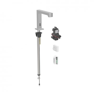 Geberit Brenta bateria elektroniczna umywalkowa z mieszaczem zasilanie generatorowe stal 116.196.SN.1