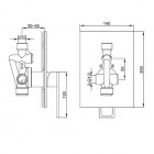 Kohlman Nexen bateria prysznicowa podtynkowa bez przełącznika QW220U