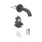 Geberit Piave bateria elektroniczna umywalkowa ścienna wylewka 17 cm do wody zmieszanej zasil. generatorowe czarna 116.265.14.1