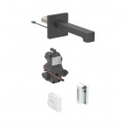 Geberit Brenta bateria elektroniczna umywalkowa ścienna wylewka 17 cm do wody zmieszanej zasil. generatorowe czarna 116.275.14.1