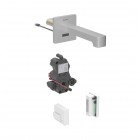 Geberit Brenta bateria elektroniczna umywalkowa ścienna wylewka 17 cm do wody zmieszanej zasil. generatorowe stal 116.275.SN.1