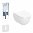 Geberit Duofix Slim Acanto zestaw WC podtynkowy 5w1 biały połysk 76221