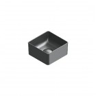Catalano Zero umywalka nablatowa 25x25 cm kwadratowa czarny mat 0122250022