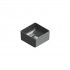 Catalano Zero umywalka nablatowa 25x25 cm kwadratowa czarny mat 0122250022