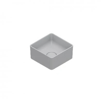 Catalano Zero umywalka nablatowa 25x25 cm kwadratowa szary mat 0122250023