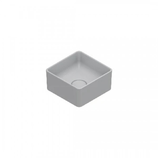 Catalano Zero umywalka nablatowa 25x25 cm kwadratowa szary mat 0122250023