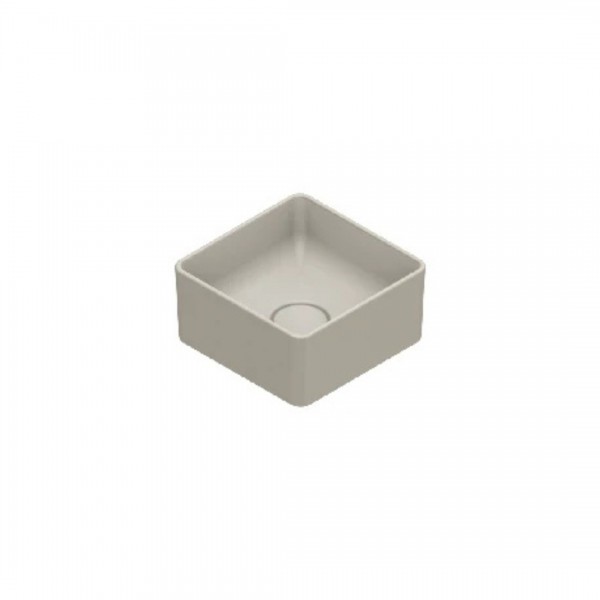 Catalano Zero umywalka nablatowa 25x25 cm kwadratowa sabbia mat 0122250029
