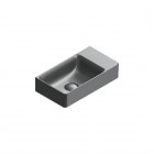 Catalano Elice umywalka 45x25 cm prostokątna lewa czarny mat 0420490022