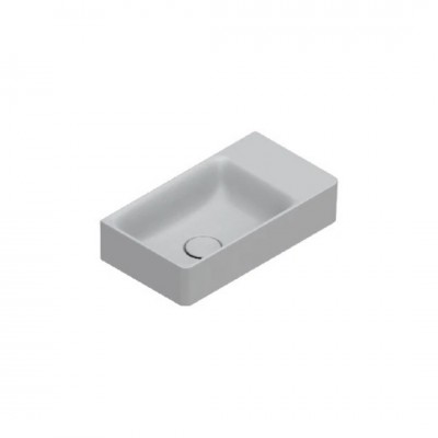 Catalano Elice umywalka 45x25 cm prostokątna lewa szary mat 0420490023