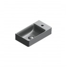 Catalano Elice umywalka 45x25 cm prostokątna lewa czarny mat 0420491022