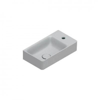 Catalano Elice umywalka 45x25 cm prostokątna lewa szary mat 0420491023