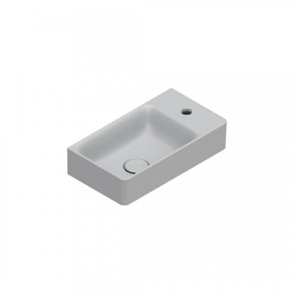 Catalano Elice umywalka 45x25 cm prostokątna lewa szary mat 0420491023