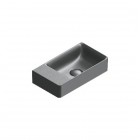 Catalano Elice umywalka 45x25 cm prostokątna prawa czarny mat 0420480022
