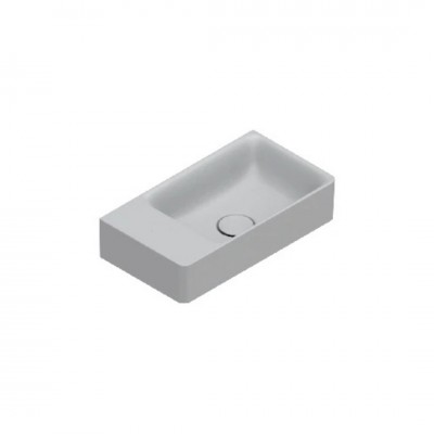 Catalano Elice umywalka 45x25 cm prostokątna prawa szary mat 0420480023