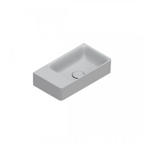 Catalano Elice umywalka 45x25 cm prostokątna prawa szary mat 0420480023