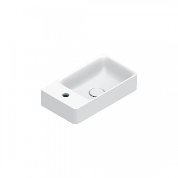 Catalano Elice umywalka 45x25 cm prostokątna prawa biały mat 0420481021