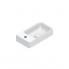 Catalano Elice umywalka 45x25 cm prostokątna prawa biały mat 0420481021