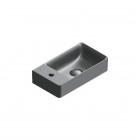 Catalano Elice umywalka 45x25 cm prostokątna prawa czarny mat 0420481022