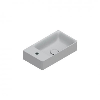 Catalano Elice umywalka 45x25 cm prostokątna prawa szary mat 0420481023