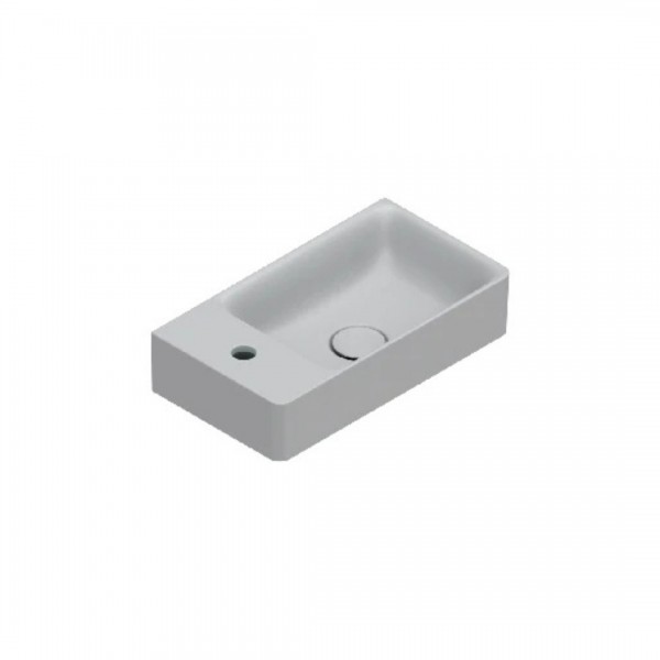 Catalano Elice umywalka 45x25 cm prostokątna prawa szary mat 0420481023