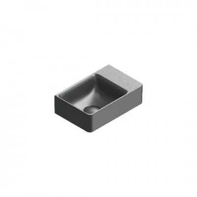 Catalano Elice umywalka 35x23 cm prostokątna lewa czarny mat 0420390022
