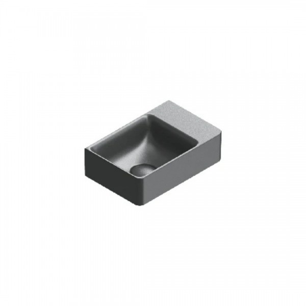 Catalano Elice umywalka 35x23 cm prostokątna lewa czarny mat 0420390022